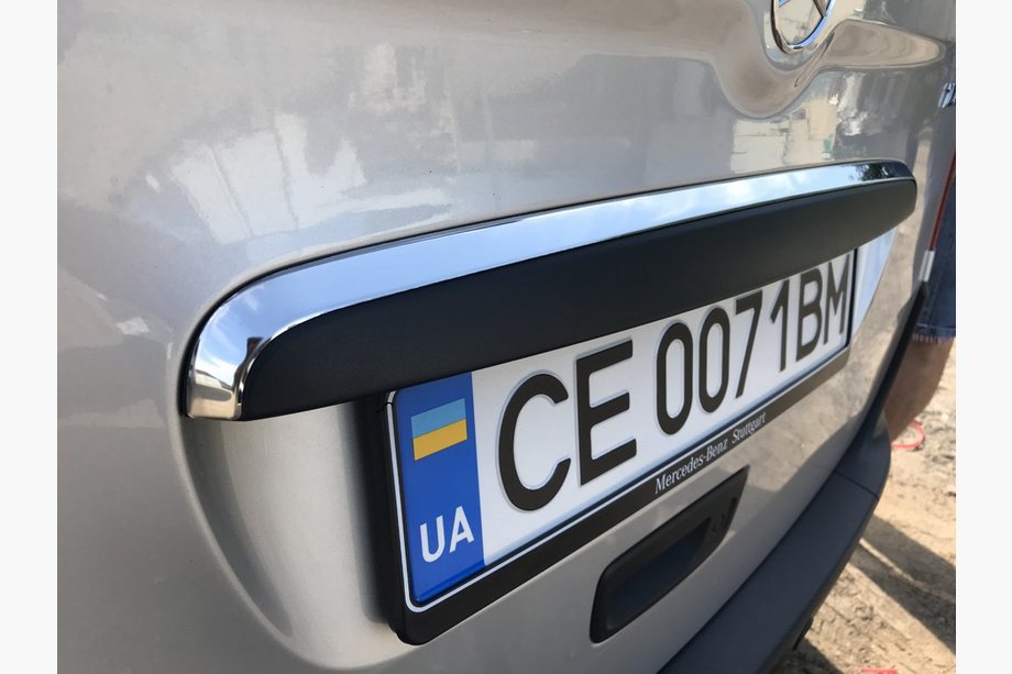 Mercedes Citan 2013–2021 Chrómová lišta nad ŠPZ (nerez) Image