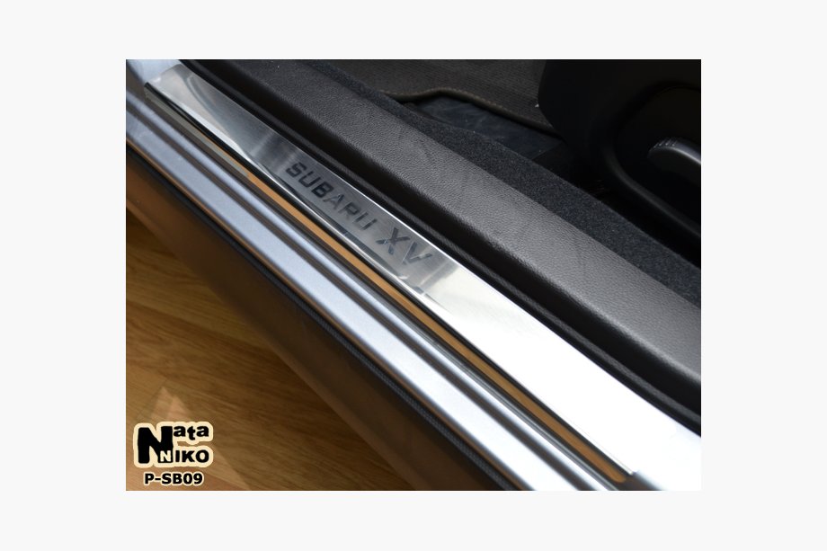 Subaru XV 2011–2017 Natanika Premium kryty prahov (2 ks, nerezová oceľ) Image