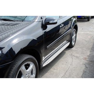 OEM bočné nášľapy (2 ks, hliník) Mercedes ML W164 2005–2011 fotografia 2