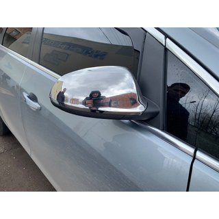 Chromové kryty spätných zrkadiel (2 ks, nerez) Opel Astra J 2009–2015 fotografia 2