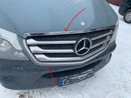 Mercedes Sprinter W906 2006–2018 Rámik masky chladiča (2013↗, nerez) fotografia 1