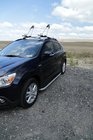 Mitsubishi Outlander 2006–2012 Bočné nášľapy Tayga Grey (2 ks, hliník) fotografia 3