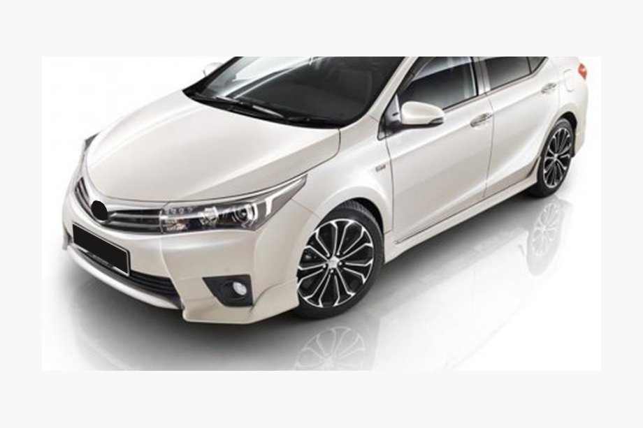 Toyota Corolla 2013–2019 Rohové nadstavce na predný a zadný nárazník (na lakovanie) Image
