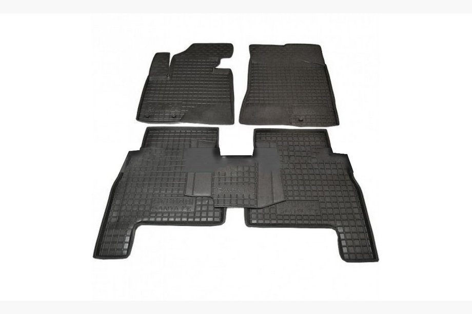 Hyundai Santa Fe 2 2006–2012 Gumové rohože do interiéru s vyvýšeným okrajom 2006-2010 (Autogumm) Image