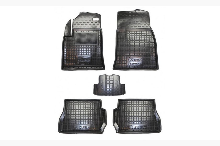 Ford Fiesta 2002–2008 Gumové autokoberce s vysokým okrajom (Autogumm) Image