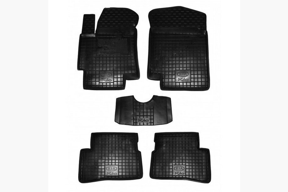 Kia Rio 2005–2011 Gumové autokoberce s vysokým okrajom (Autogumm) Image