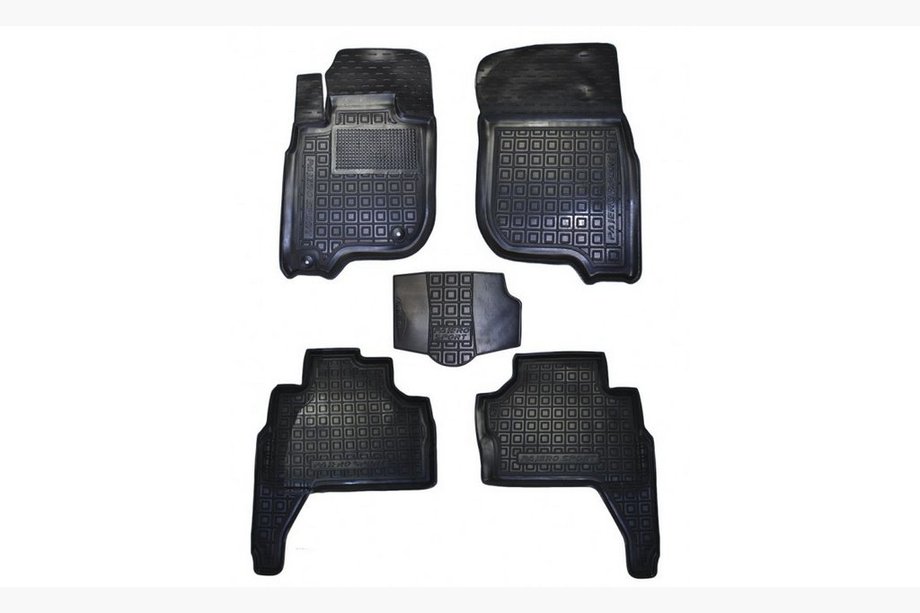 Mitsubishi Pajero Sport 2008–2015 Gumové autokoberce s vysokým okrajom (Autogumm) Image