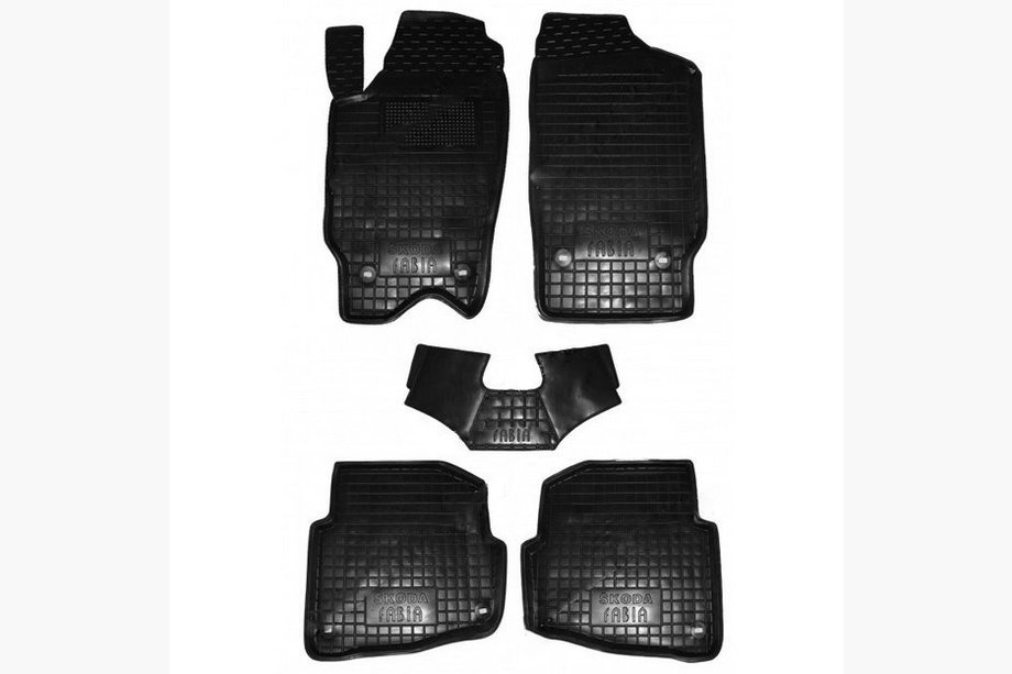 Skoda Fabia 2000–2007 Gumové autokoberce s vysokým okrajom (Autogumm) Image