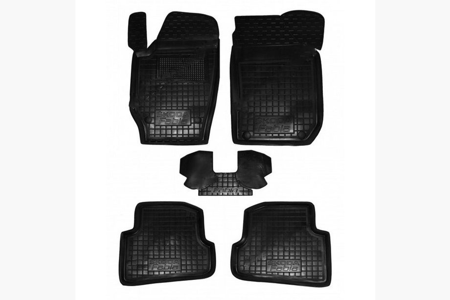 Skoda Fabia 2007–2014 Gumové autokoberce s vysokým okrajom (Autogumm) Image