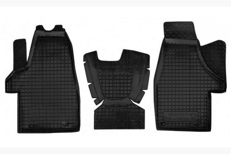 Volkswagen T5 2010–2015 Gumové rohože do interiéru s vyvýšeným okrajom Multivan 1+1 (Autogumm) Image
