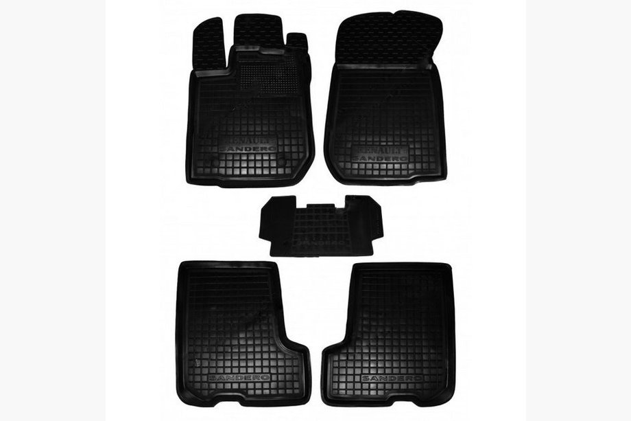 Renault Sandero 2013–2022 Gumové autokoberce s vysokým okrajom (Autogumm) Image