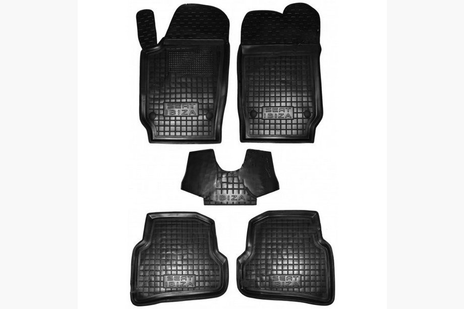 Seat Ibiza 2010–2017 Gumové autokoberce s vysokým okrajom (Autogumm) Image