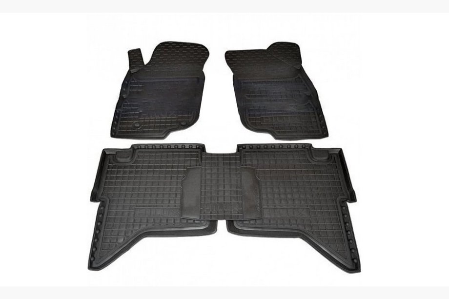 Toyota Hilux 2006–2015 Gumové autokoberce s vysokým okrajom (Autogumm) Image