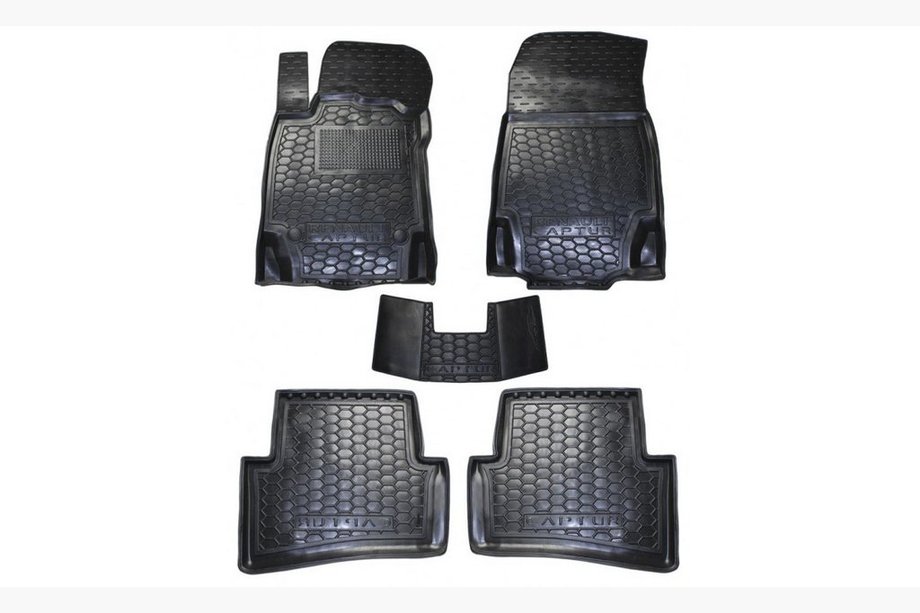 Renault Captur 2013–2019 Gumové autokoberce s vysokým okrajom (Autogumm) Image