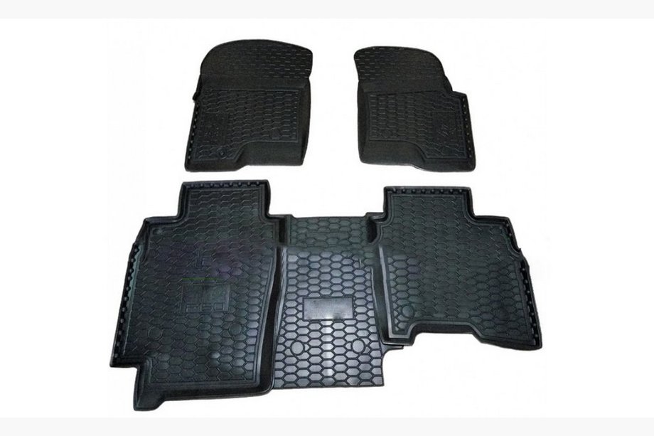 Ford F-150 2014–2021 Gumené rohože do interiéru s vysokým okrajom 2004-2008, 5 miest (Autogumm) Image