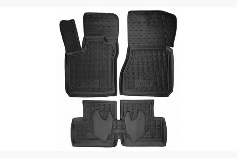 Smart 2007–2014 Gumové rohože do interiéru s okrajom 2014+ 453 Forfour (Autogumm) Image
