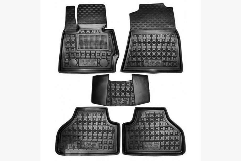 BMW X3 F25 2011–2018 Gumové autokoberce s vysokým okrajom (Autogumm) Image