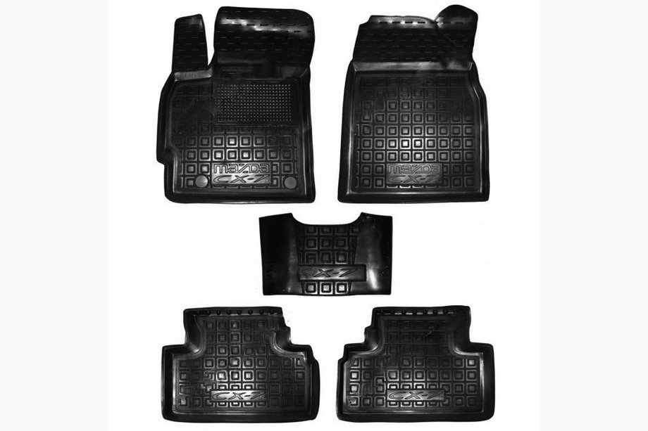 Mazda CX-7 2006–2012 Gumové autokoberce s vysokým okrajom (Autogumm) Image