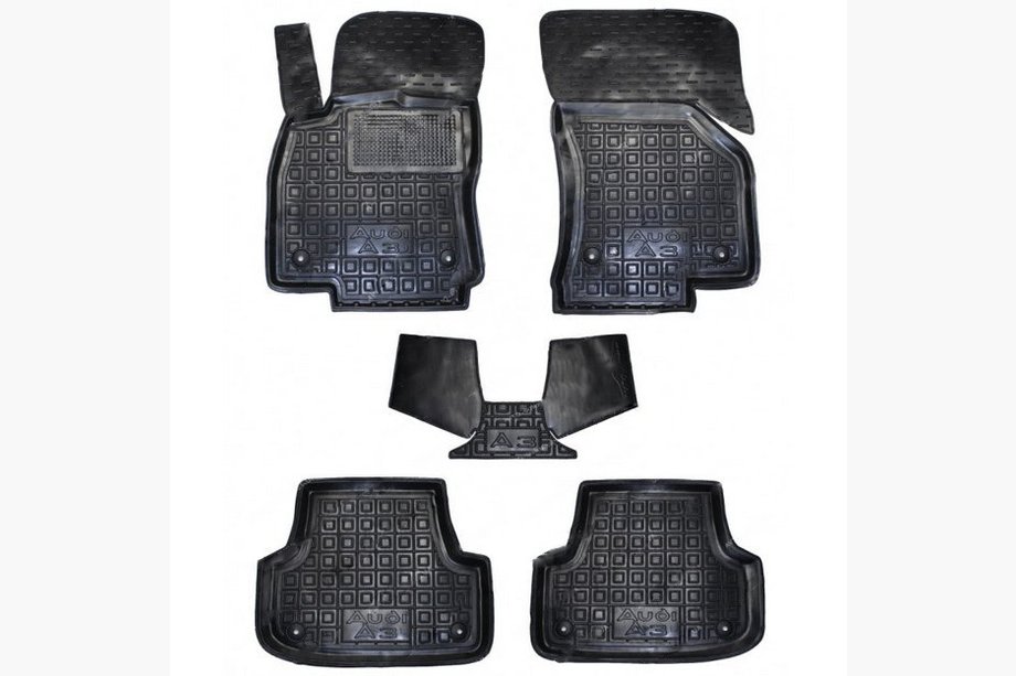 Audi A3 2012–2020 Gumové autokoberce s vysokým okrajom (Autogumm) Image
