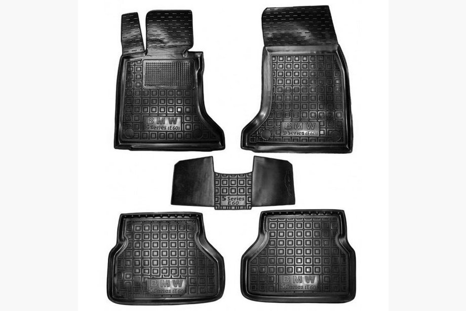BMW 5. rad E60/E61 2003–2010 Gumové autokoberce s vysokým okrajom (Autogumm) Image