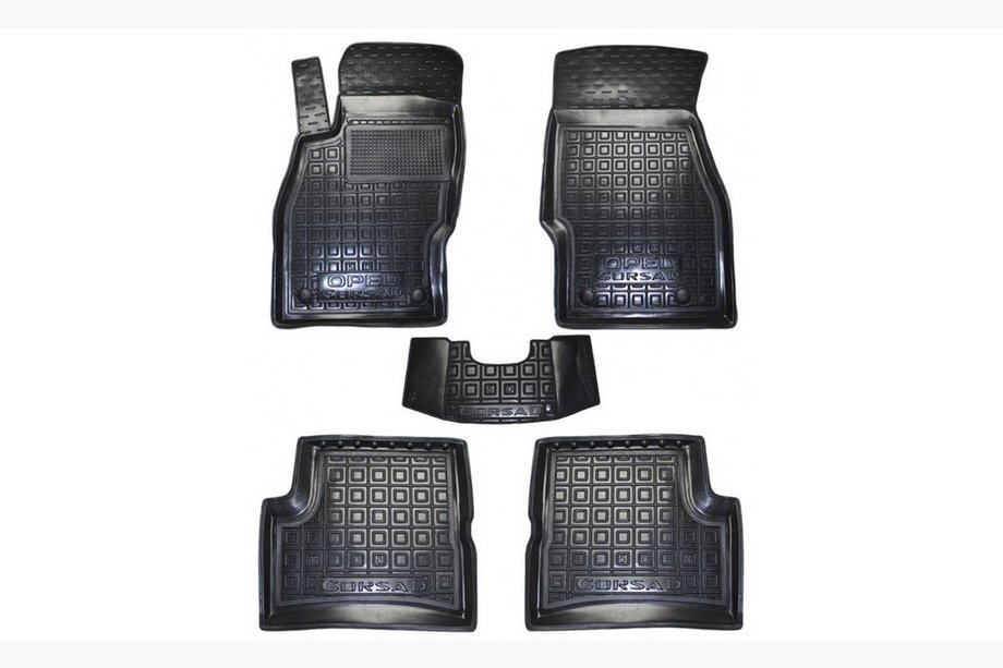 Opel Corsa D 2007–2014 Gumové autokoberce s 5D okrajom (Autogumm) Image