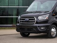 Ford Transit 2014– Nerezové lišty na mriežku (2019+, 4 ks) fotografia 1