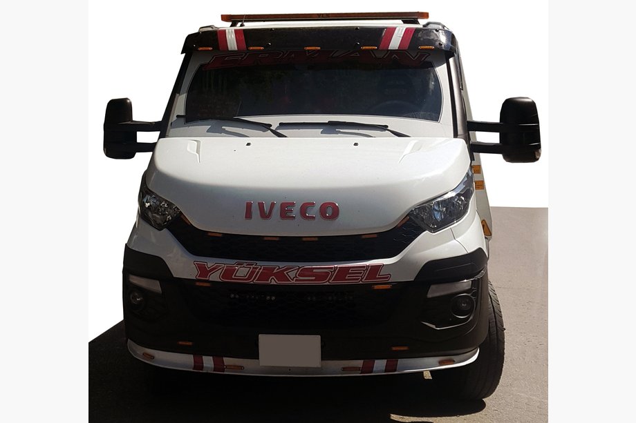 Iveco Daily 2014– Slnečná clona na čelné sklo V1 (čierny lesk, 5 mm) Image