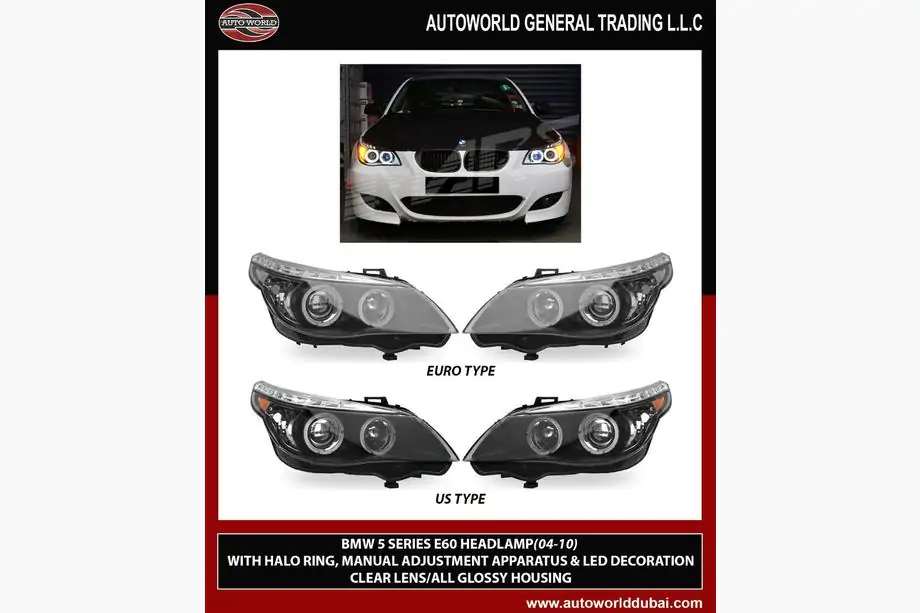 BMW 5. rad E60/E61 2003–2010 Predné svetlomety (2 ks) Image