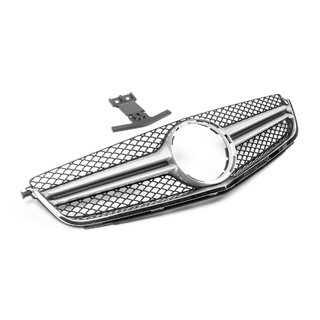 AMG Silver predná maska (pre C63) Mercedes trieda C W204 2007–2015 fotografia 1