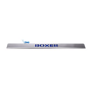 Chrómová lišta nad ŠPZ s modrým LED (nerez) Peugeot Boxer 2006–2025 fotografia 2