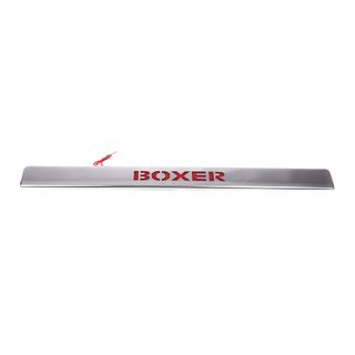 Chrómová lišta nad ŠPZ s červeným LED osvetlením (nerez) Peugeot Boxer 2006–2025 fotografia 2