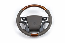 Toyota Land Cruiser Prado 150 2009–2023 Kompletný volant (svetlé drevo) fotografia 1