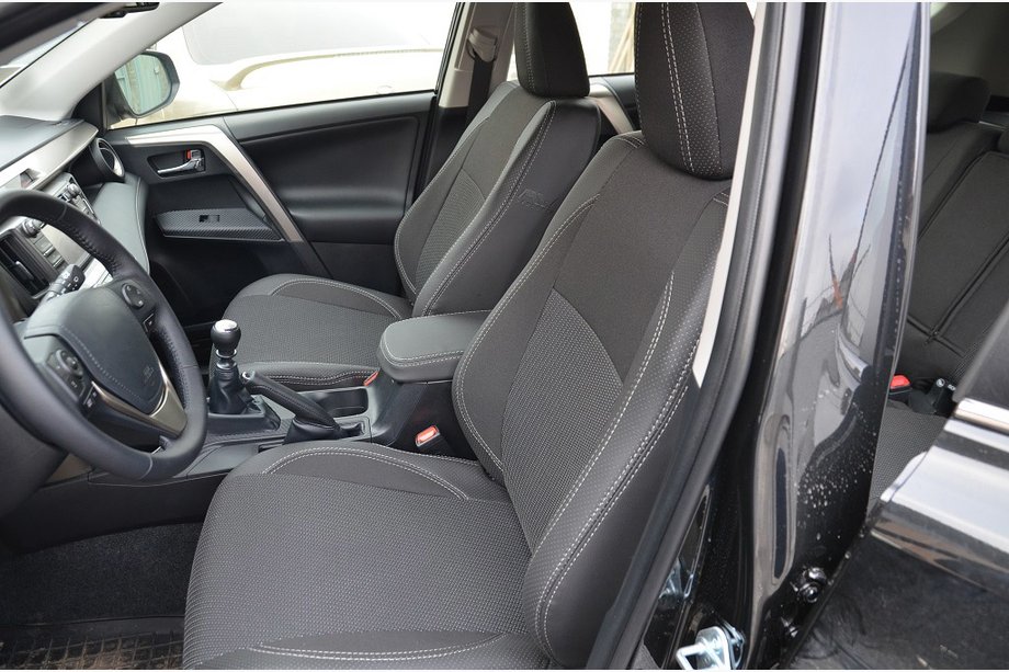 Toyota Rav 4 2013–2018 Autopoťahy (koženka↗látka, Premium) Image