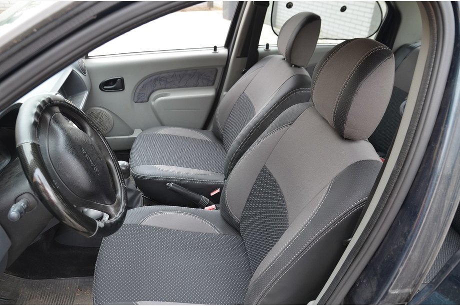 Renault Logan I 2005–2008 Novinka! Autopoťahy z ekokože Brothers Premium Image