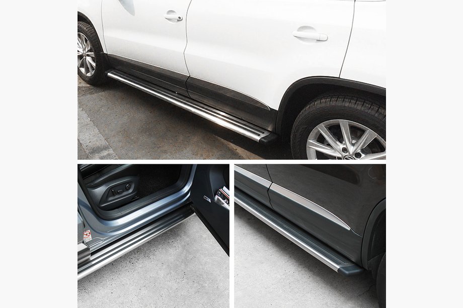 Volkswagen Tiguan 2007–2016 ORIGINÁL! Bočné prahy (2 ks, hliník) Image