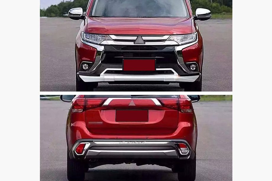Mitsubishi Outlander 2012–2021 Predný a zadný lip spojler (2 ks, 2015-2018) Image