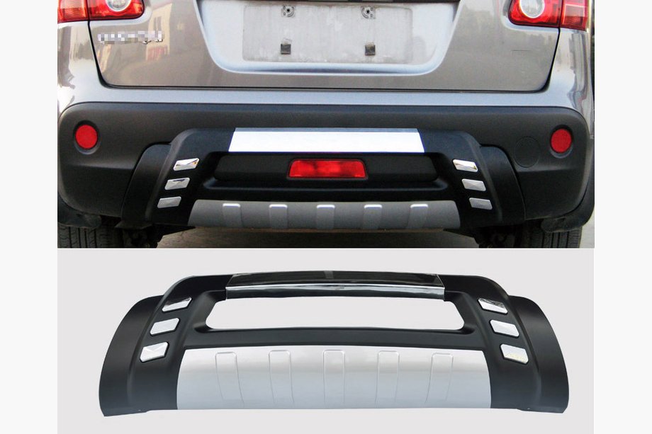 Nissan Qashqai 2007–2010 Zadný difúzor V2 (sivý plast) Image