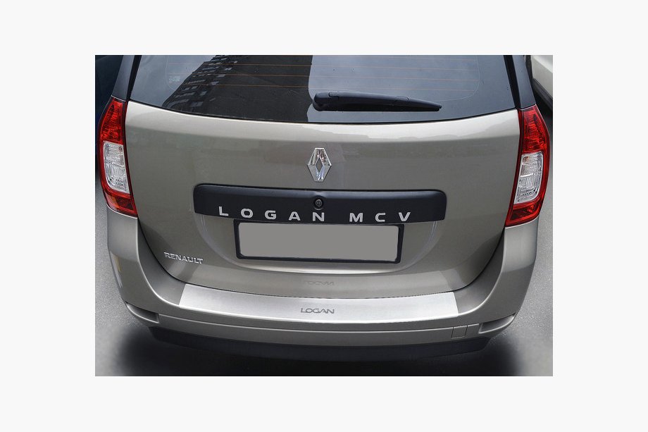 Renault Logan MCV 2013–2022 Nerezová lišta na zadný nárazník s ohybom NatANika Image