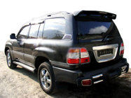 Toyota Land Cruiser 100 1998–2007 Zadný chrómový rámček okolo evidenčného čísla (plast) fotografia 1