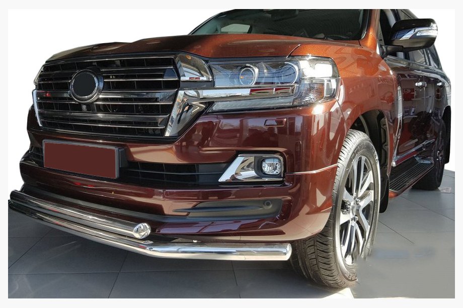 Toyota Land Cruiser 200 2007–2021 Predný ochranný rám ST014 (2015+, nerez.) Image
