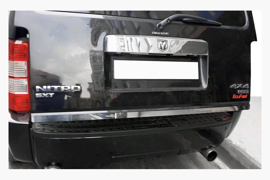 Dodge Nitro 2006–2011 Nerezová lišta hrany kufra Image