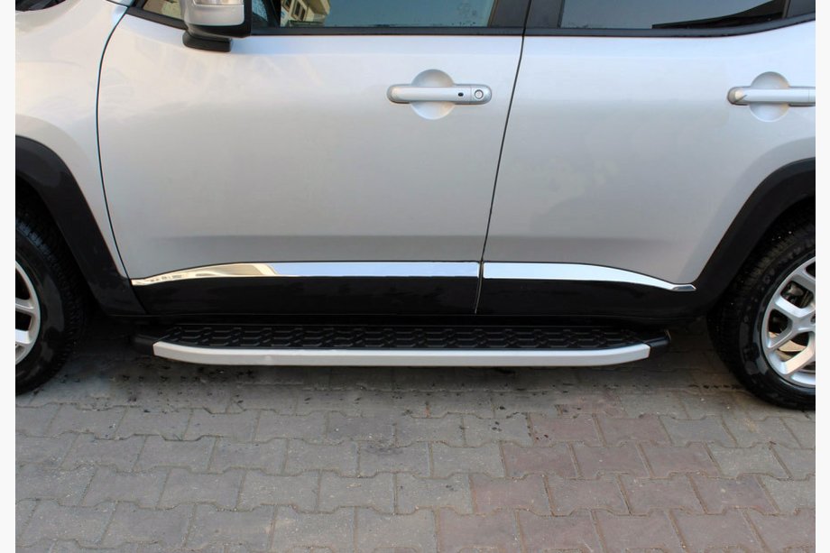 Jeep Renegade 2014– Dverné lišty (4 ks, nerez) Image
