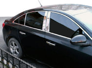 Fiat Albea 2002–2012 Lišty stĺpikov dverí (4 ks, nerez) fotografia 1