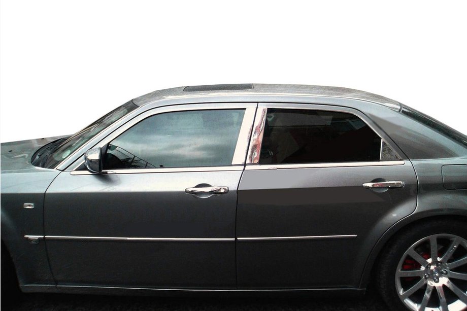 Chrysler C300 2004–2011 Lišta stĺpikov dverí (nerez) Image
