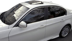 BMW 3 rad E90/E91 2005–2011 Spodná lišta okien (nerez) fotografia 1