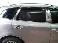 Hyundai Santa Fe 2 2006–2012 Lišty stĺpikov dverí (6 ks, nerez) fotografia 3