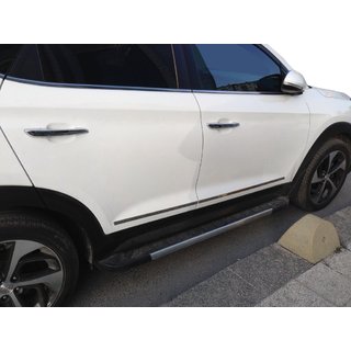 Dverová lišta (úzka, 4 ks, nerez) Hyundai Tucson TL 2016–2021 fotografia 1