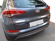 Hyundai Tucson TL 2016–2021 Chrómová lišta nad ŠPZ (2015–2018, horná, široká, nerez) fotografia 1