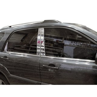 Kryty stĺpikov (6 ks, nerez) Kia Sportage 2004–2010 fotografia 1