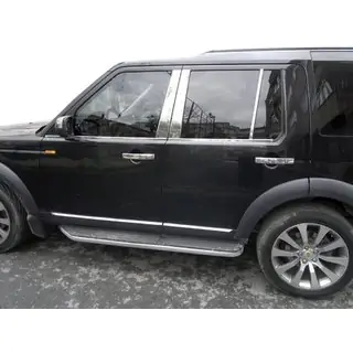 Lišty stĺpikov dverí (6 ks, nerez) Land Rover Discovery IV 2009–2017 fotografia 1